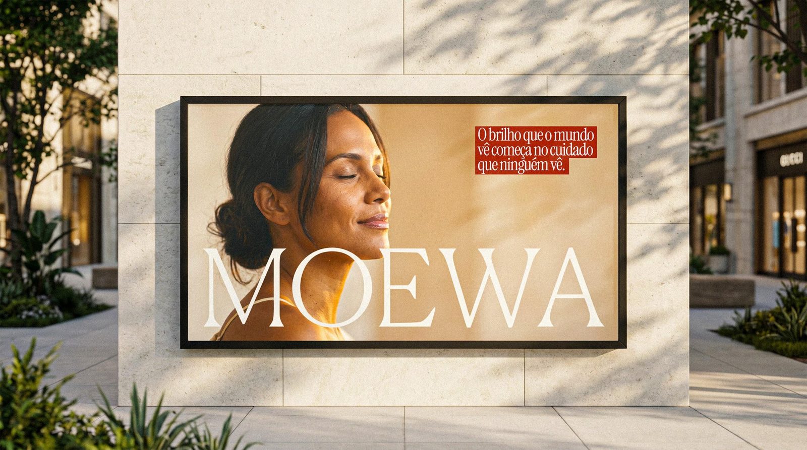 Fachada com a marca MOEWA